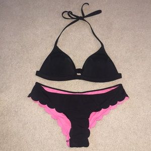 VS Pink Black Bikini SZ Large